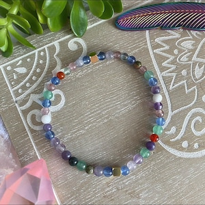 Fertility Calm & Anxiety Affirmation Beaded Mantra Bracelet Gift