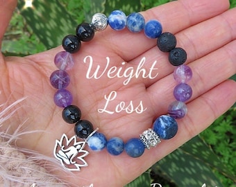 Weight Loss Affirmation & Motivational Beaded Bracelet