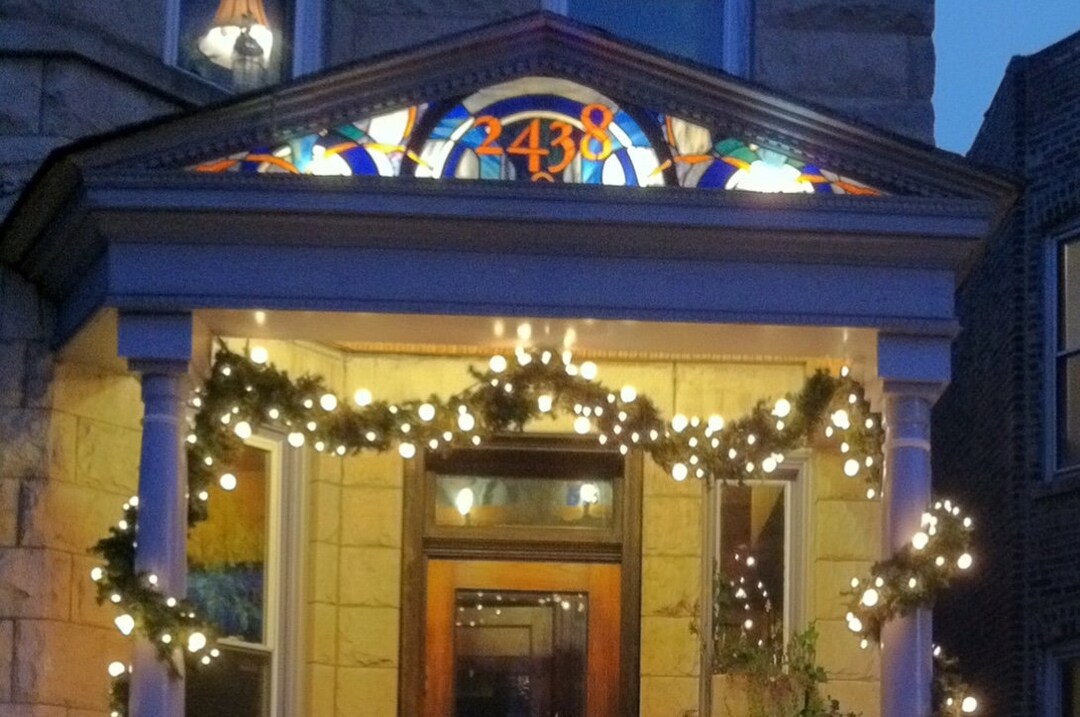 Stained Glass Address Etsy