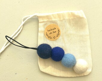 Scented felt ball car freshener, scent diffuser, wardrobe freshener, car fragrance balls, car freshener, car scent diffuser, gifts for him