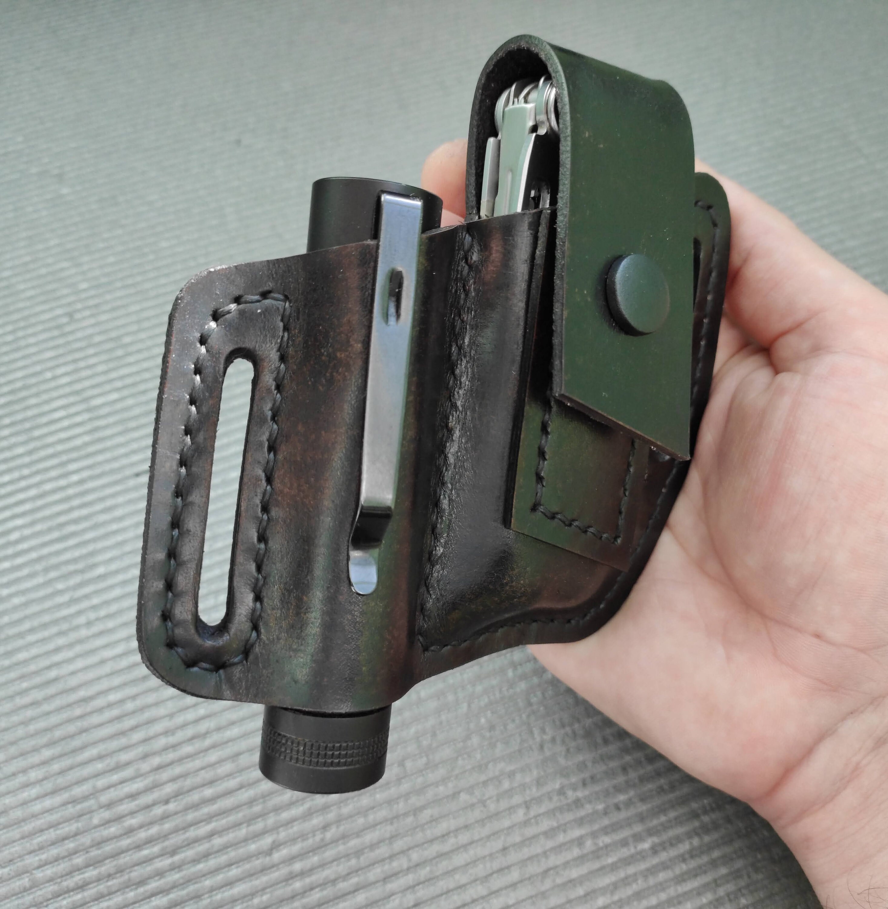 Pouch for Leatherman Multitool Flashlight. Leather Sheath. Etsy