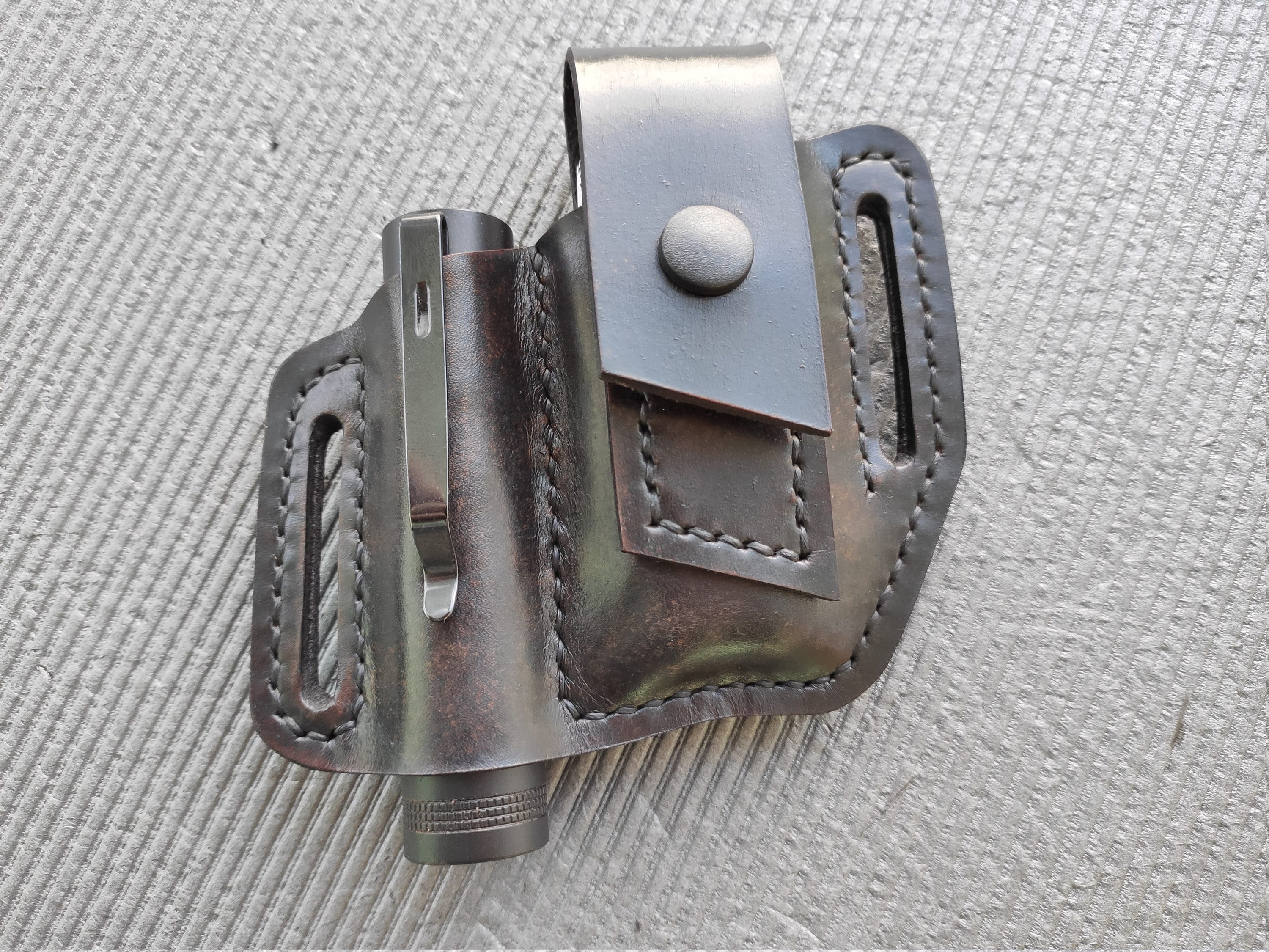 Pouch for Leatherman Multitool Flashlight. Leather Sheath. Etsy