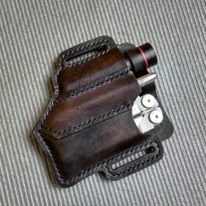 Handgefertigter Leder Gürtel Organizer