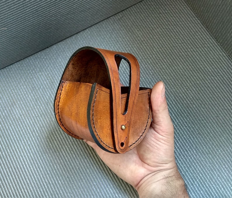 Personalized Fly Fishing Reel Case. Handmade leather reel Etsy