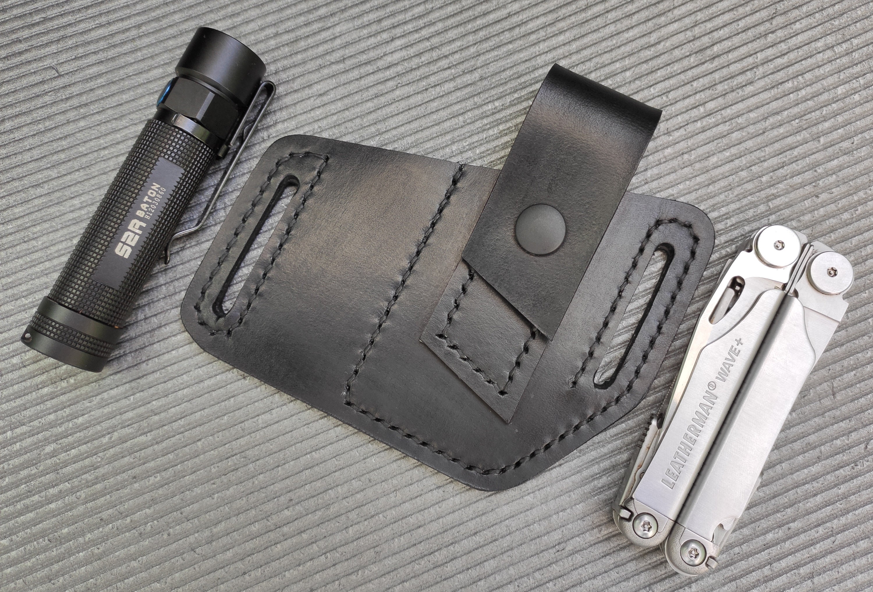 Pouch for Leatherman Multitool Flashlight. Leather Sheath. Etsy