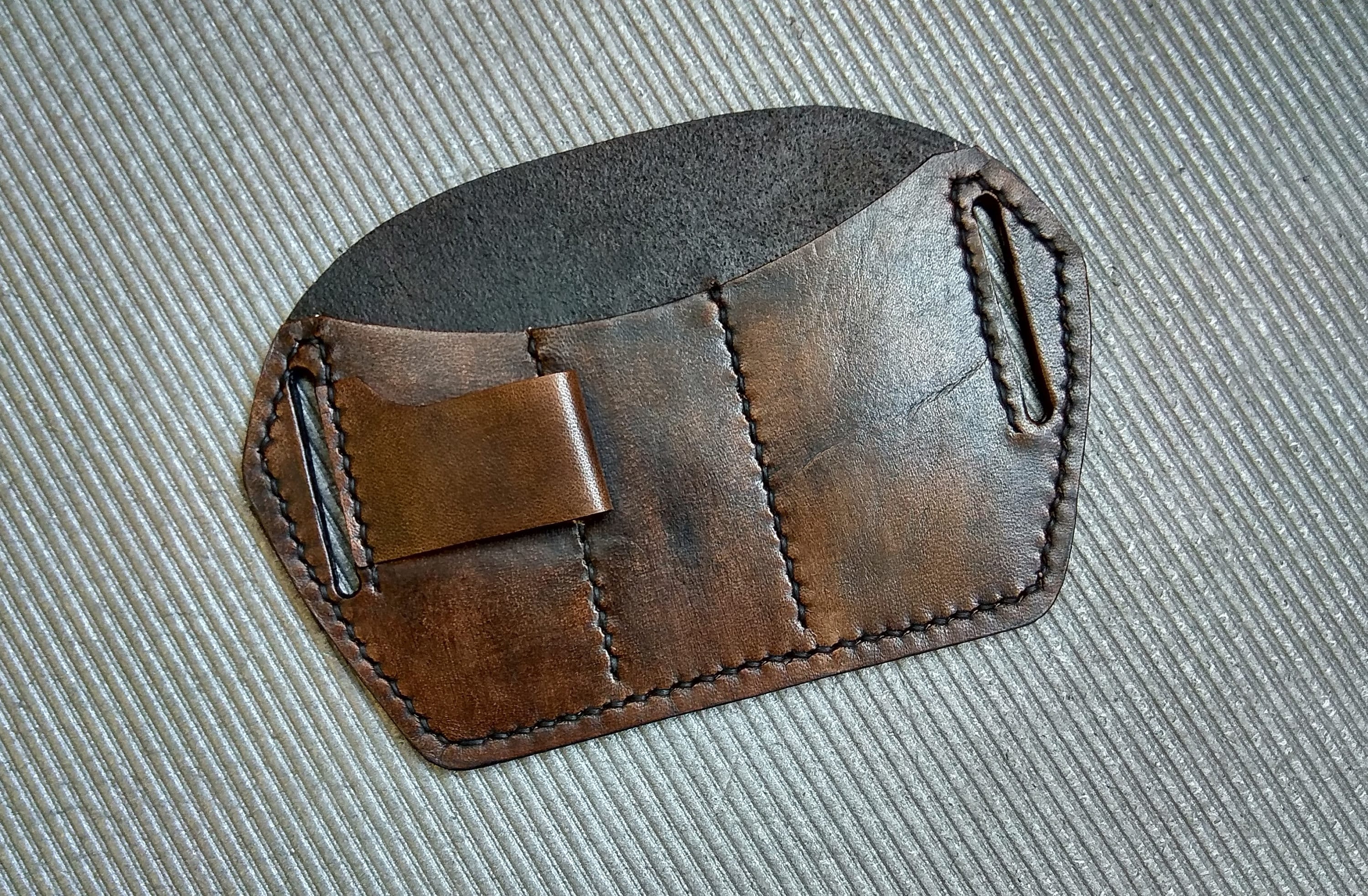 EDC leather organizer large. Belt organizer. Leatherman Etsy