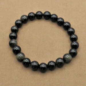 AAA Grade Golden Obsidian/Gold Sheen Obsidian | Choose 6mm or 8mm | Stretch Bracelets | Fast Shipping