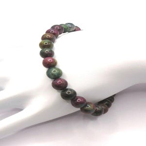 AAA 7mm Ruby in Kyanite Stretch Bracelet | Channel Higher Vibrations | Energize Entire Chakra Field