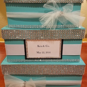 Benutzerdefinierte Hochzeit / Brautparty / Kartenhalter Kartenbox / Wunsch gut