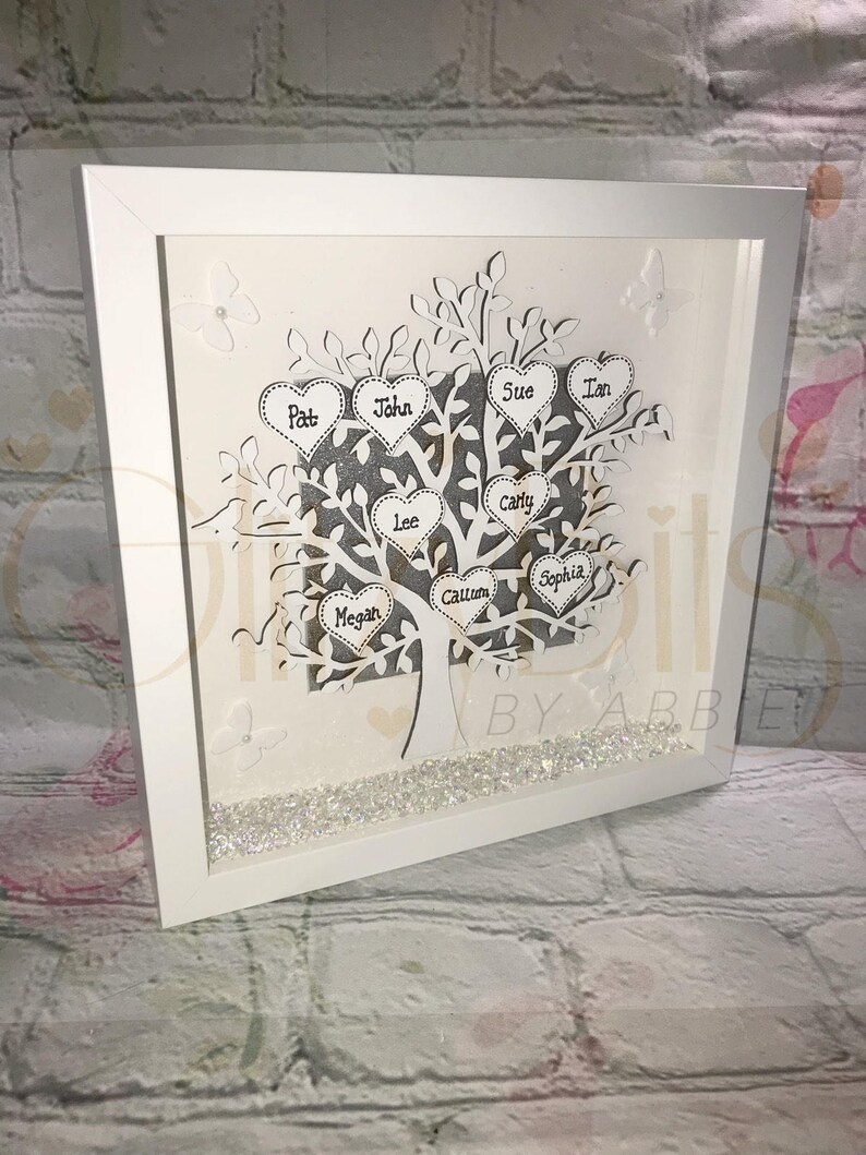 Large White Family Tree Frame Etsy UK