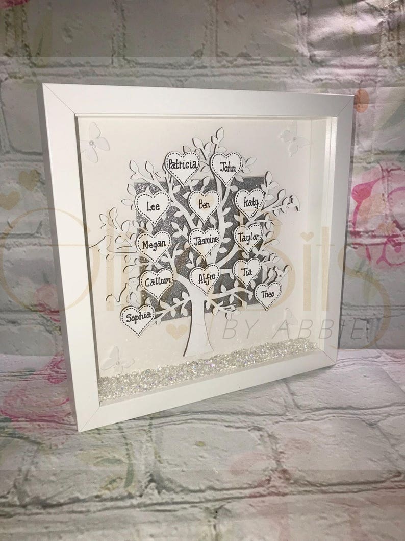 Large White Family Tree Frame Etsy UK