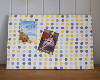 Mismatched Polka Dot Magnetic Noticeboard