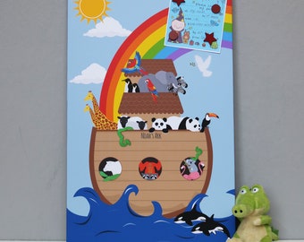 Noah's Ark Magnetic Noticeboard