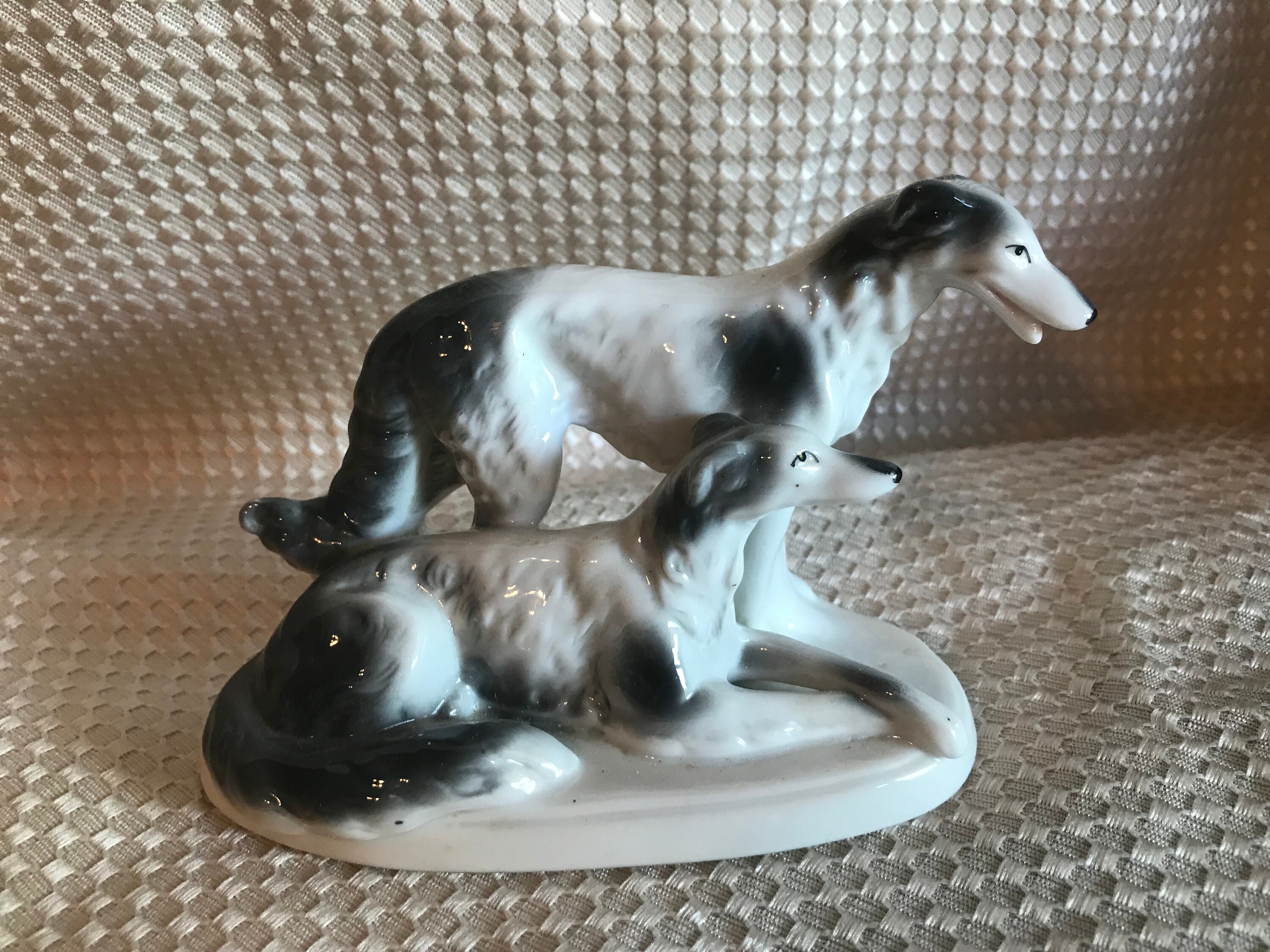 Vintage Russian Wolfhounds/Borzoi Dog Figurine | Etsy