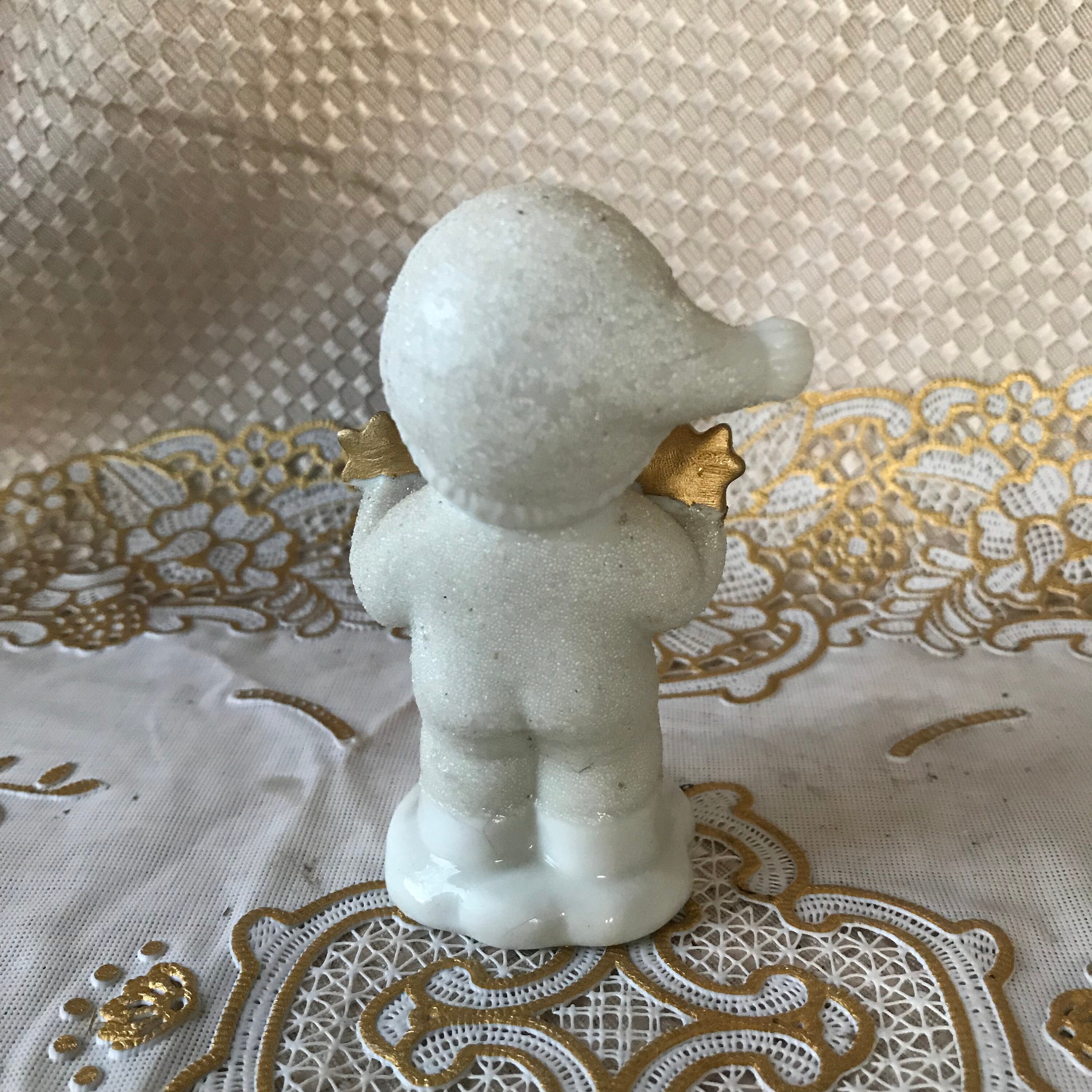 Vintage Homco Snow Baby Figurine Holding Gold Stars Etsy Nederland