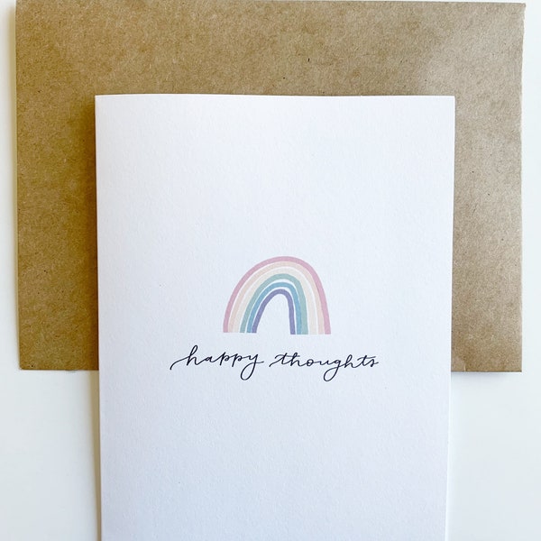 Happy Thoughts Card | Thinking of You | Well Wishes