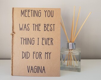 Lesbian Card, Gay Card, Vagina Card, Rude Birthday Card, Funny Gift, Fanny Greeting Card, Valentines Day Card, Cheeky Birthday Card, Husband