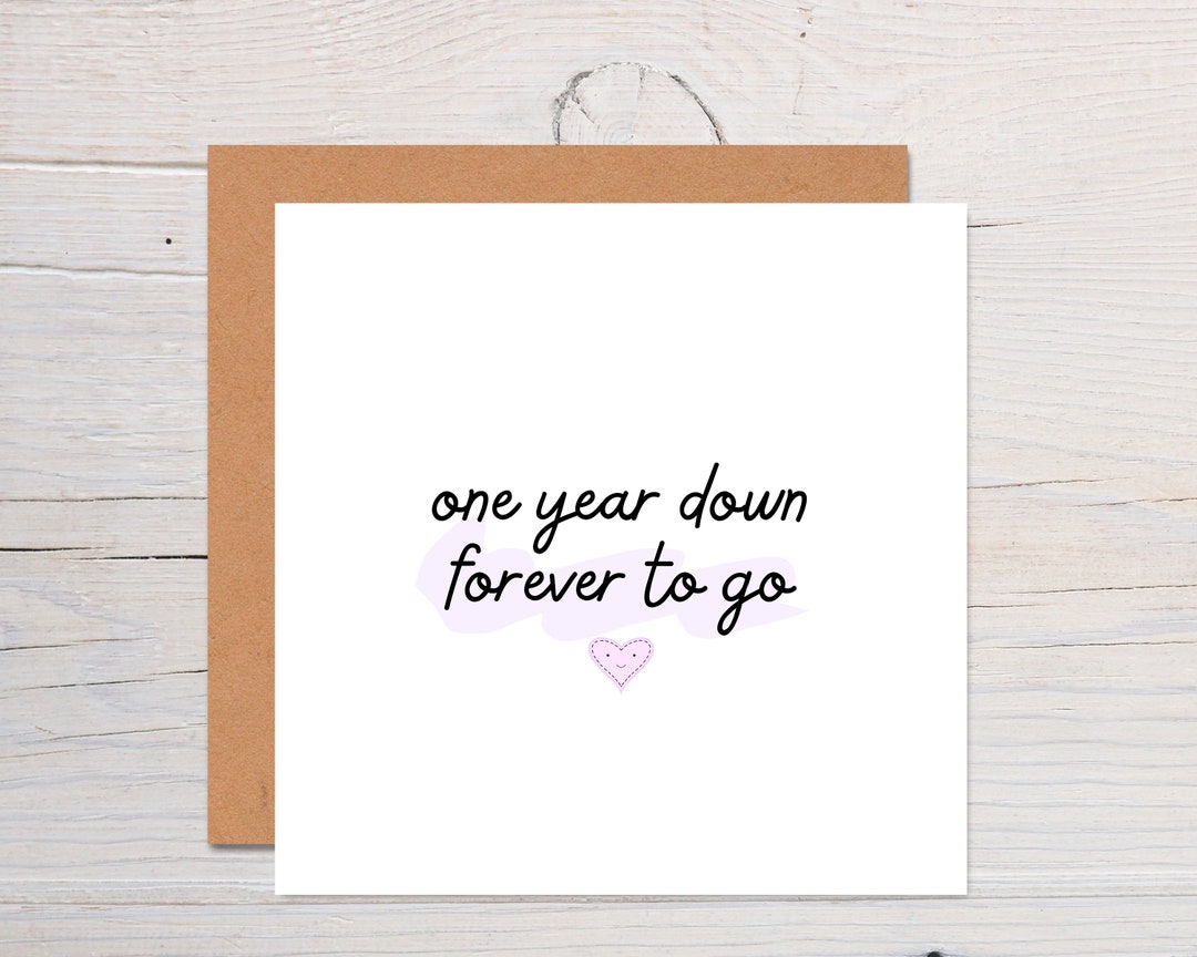 1st Anniversary Card Girlfriend One Year Anniversary Card Wife First Il 1080xN.5880759829 Lt1f