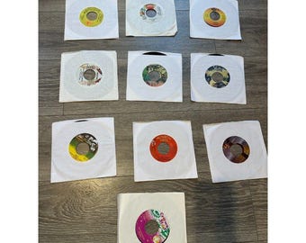 LOT van 10 Jamaicaanse reggae dancehall vinylplaten 45 tpm 7 inch nieuw, onbespeeld