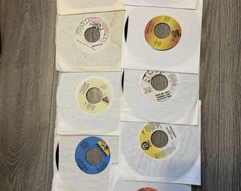 Lote de 10 discos de vinilo de reggae dancehall jamaicano, 45 rpm, 7 pulgadas, nuevos, impecables, sin usar.