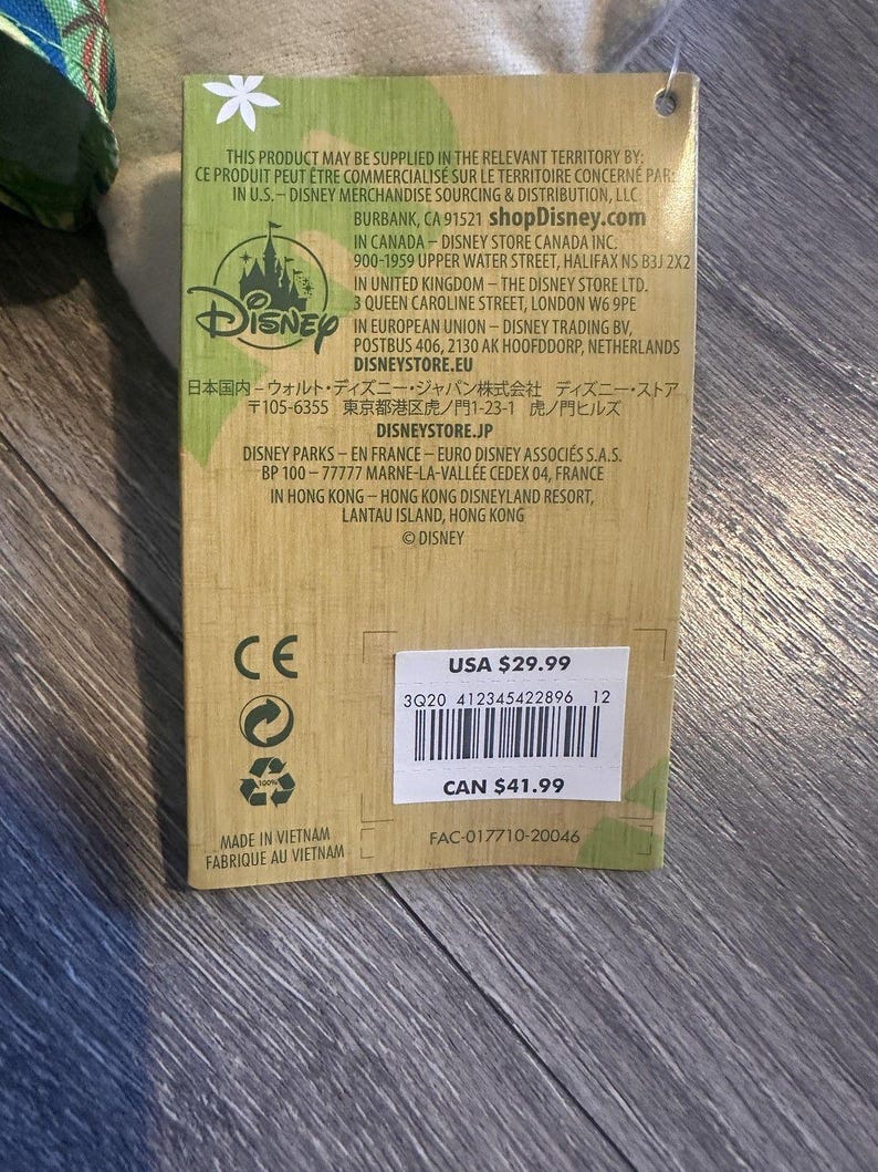 Pelúcia Minnie Mouse Main Attraction da Disney, Série Limitada 5/12, Verde, Nova imagem 3