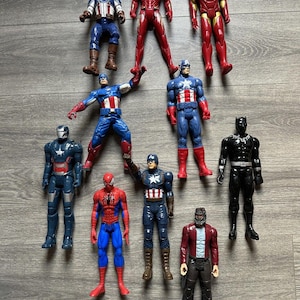 Marvel Avengers 12" Action Figure Collection Lot Hasbro Captain America Iron Man image 1