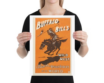 Buffalo Bill Wild West Show Posters - Etsy