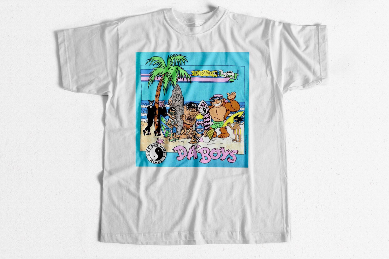 Vintage Surf T-shirt T&c Da Boys 80s - Etsy Vintage Surf T-shirt T&c Da Boys 80s - Etsy