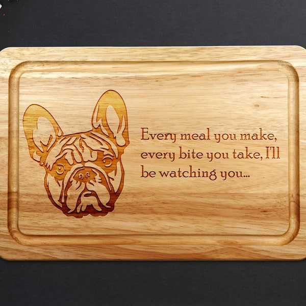 French Bulldog Wooden Chopping Board