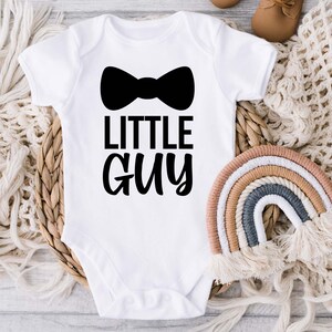 Little Guy, Bow Tie, Baby Vest, Cute Gift