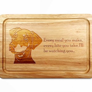 Doberman Wooden Chopping Board 30cm x 20cm