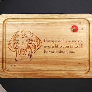 Hungarian Vizsla, Wooden Chopping Board, Vizsla Gift,