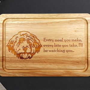 Cockapoo Wooden Chopping Board 30cm x 20cm