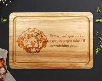 Cockapoo Wooden Chopping Board 30cm x 20cm