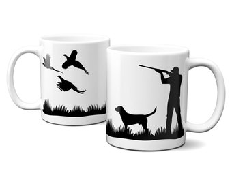 Taza de diseño de tiro de faisán