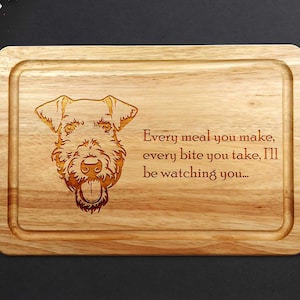 Airedale Terrier, Chopping Board, Dog Gift, Terrier, Dog Breed Gift, Puppy, Decor