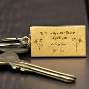 Mother&#39;s Day, Keyring, Personalised, Mummy Belongs to, Mama Bear Keyring
