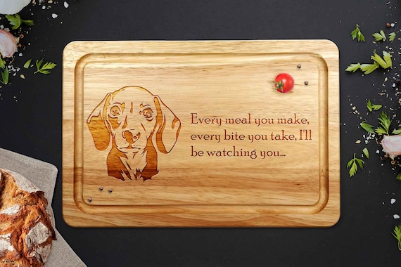 Dachshund Cutting Board - Wood Dachshund Cutting Board - Wood