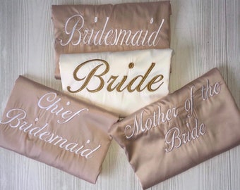 Champagne Bridesmaid Robes /Bridesmaid Robes/Bridal Robe/Bride Robe/Bridal Party Robes/Bridesmaid Gifts/Satin Robe/