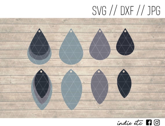 Download Layered Earrings Digital Art File Svg Dxf Jpeg Perfect For Etsy