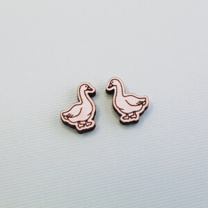 Goose Earring SVG Digital File Stud Laser Cut File image 3