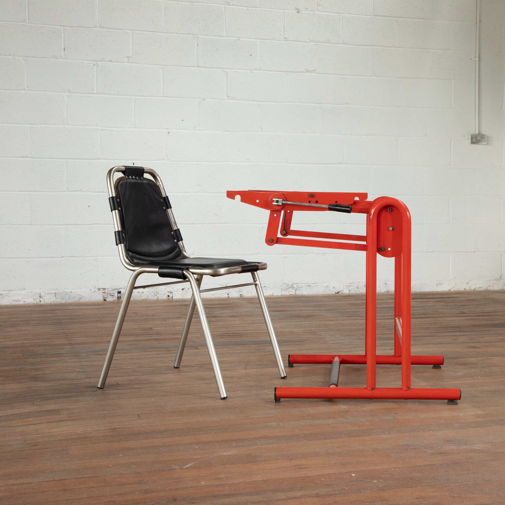 1980s Red Bieffe Architects Drawing Table Drafting Table Etsy UK