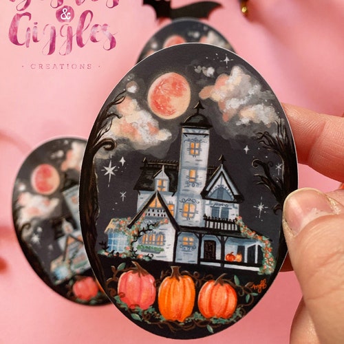Practical Magic Inspired Victorian House Gouache Painting - Etsy