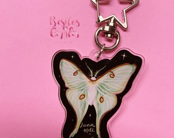 Luna Moth Acrylic Keychain