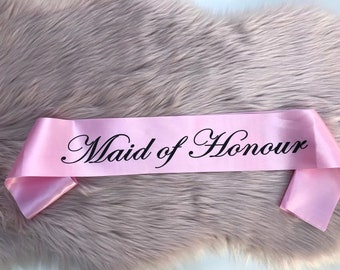 bridesmaid sashes australia