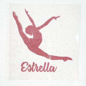 Personalized Dance Iron-On Transfer - Sissone Leap HTV decal - Team Shirts, Dance, Rhythmic, Gymnastics