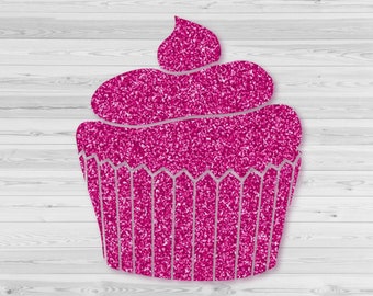 Cupcake Iron-On Transfer - Primo compleanno, festa di compleanno e decorazioni, dolcetti, glassa, vinile a trasferimento termico