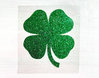 Shamrock, Four Leaf Clover Iron-On Transfer - St Patrick's Day, Good Luck, Heat Transfer Vinyl