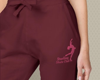 Figure Skating Embroidered Sweatpants | Personalized Ice Skating Sweats for athletes, parents, coaches