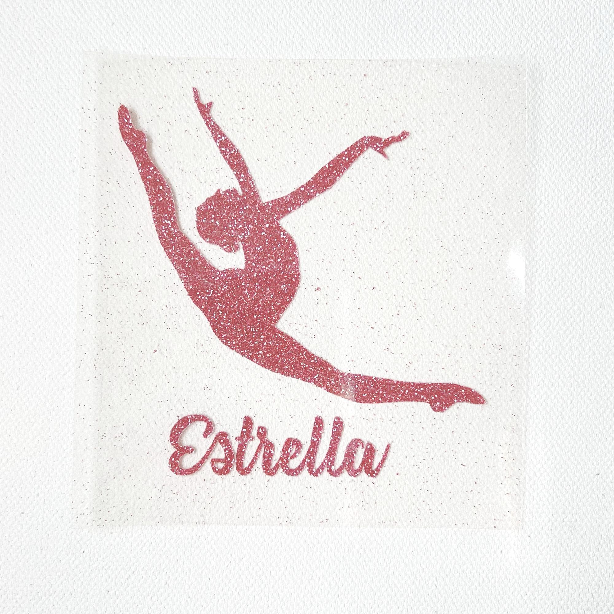 Toppa Ricamata Ballerina Rosa | Da Stirare O Cucire, 4,7x5,9 Cm, Ideale Per Vestiti, Zaini, Accessori